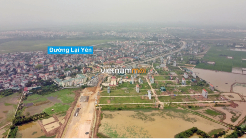 Toàn cảnh đường lại yên - vân canh đang mở theo quy hoạch ở hà nội