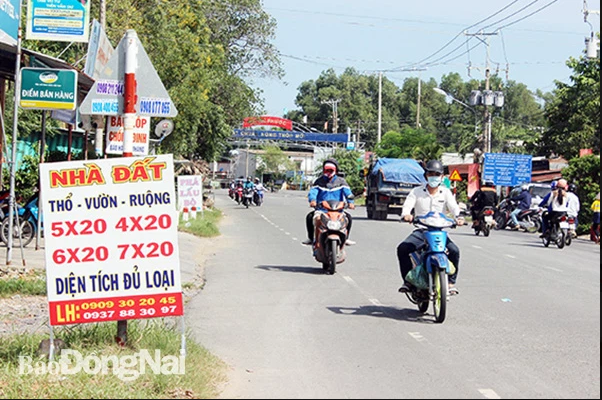 Giá đất nông nghiệp nhiều nơi tại đồng nai tăng tính bằng lần