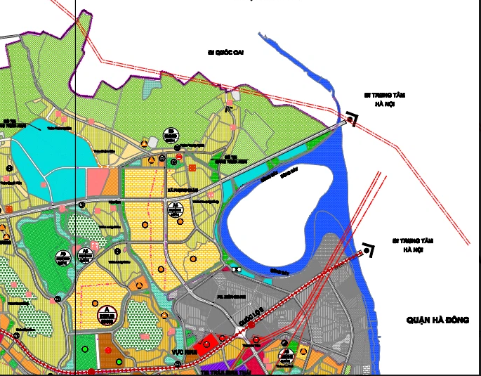 Bản đồ quy hoạch sử dụng đất xã phụng châu, chương mỹ, hà nội