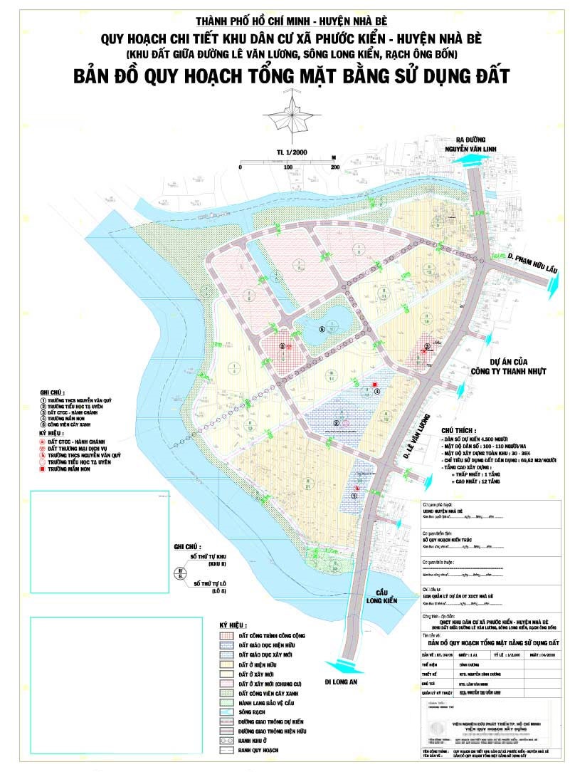 Cập nhật bản đồ quy hoạch khu dân cư phước kiển, huyện nhà bè